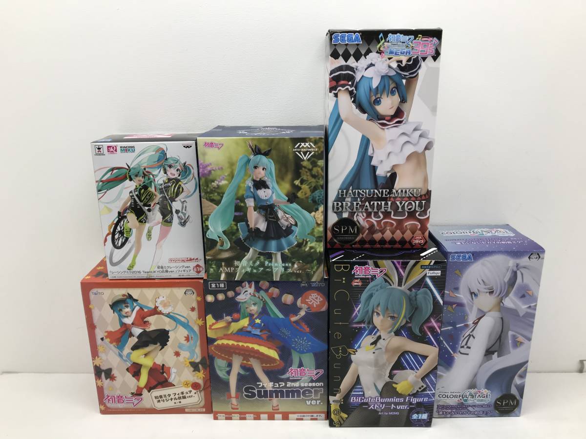 079 G) ≪中古品≫ 初音ミク プライズフィギュアセット ☆未開封☆ の