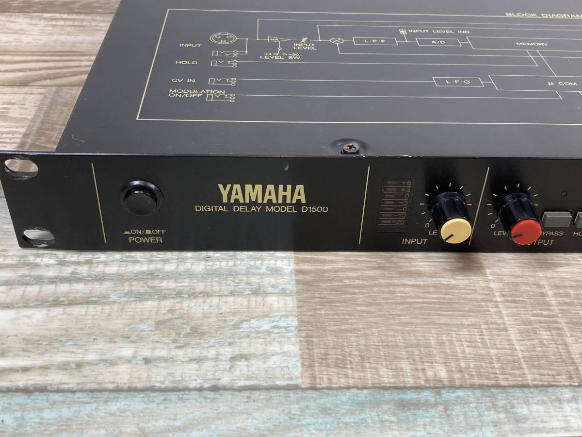 * operation OK*Yamaha Model D1500 Vintage Digital Delay Yamaha Vintage digital Delay rack mount 