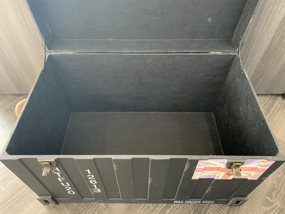 ☆おしゃれ 収納 コンテナボックス 木製 サイズ 特大 /おもちゃ箱 BOX 棚 レトロ 壁 道具 ウッド 小物 椅子 インテリア 本棚 3