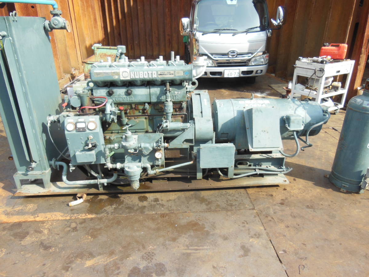 油谷 673 クボタ L5d115a 70馬力 ディーゼルエンジン マリンエンジン 発電機 50kva 1800rpm 中古ジャンク部品取り L5d 70ps 漁船 激安先着 油谷 673 クボタ L5d115a 70馬力 ディーゼルエンジン マリンエンジン 発電機 50kva 1800rpm 中古ジャンク部品取り L5d 70ps 漁船 激安先着
