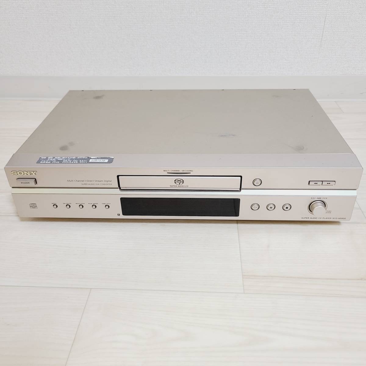 SONY ソニー SCD-XE600 スーパーオーディオCD/CDプレーヤー 動作品