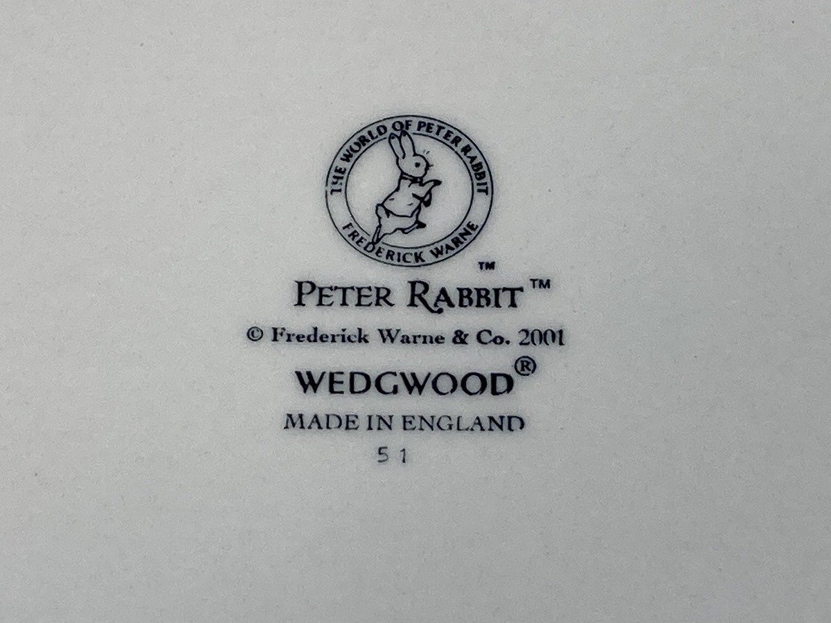 WEDGEWOOD ウェッジウッド PETER RABBIT ピーターラビット クリスマスプレート 2001 箱付き 保管品[16156_画像4