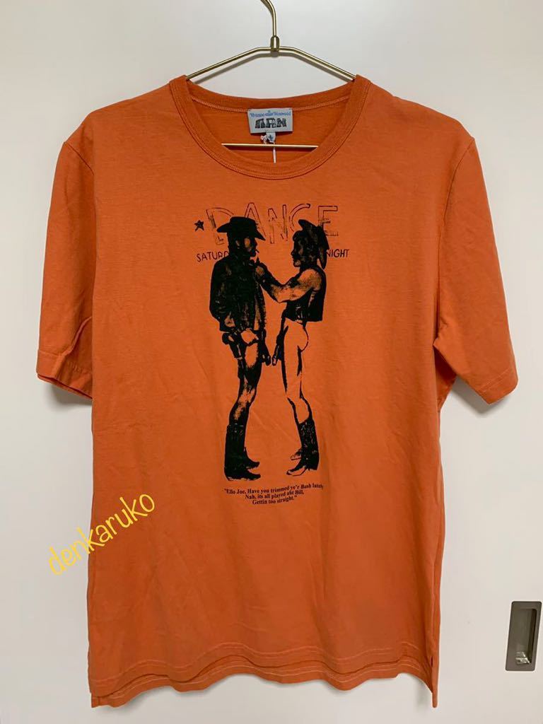 未使用タグ付 ☆カウボーイ プリントTシャツ☆Lサイズ☆ヴィヴィアン