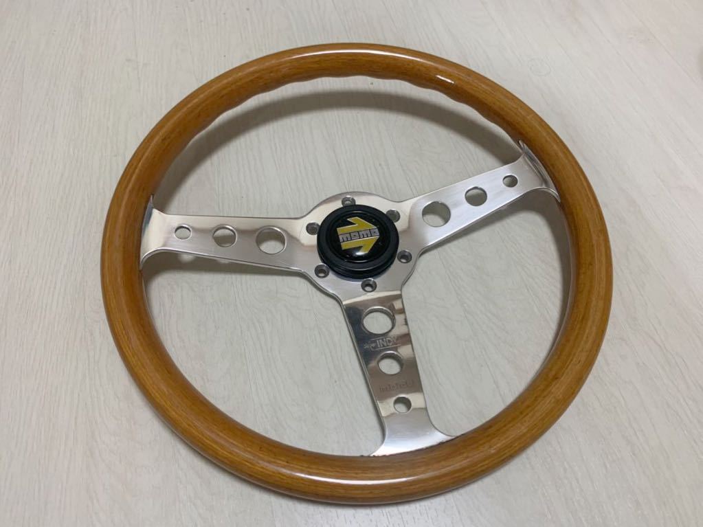 最高品質の 旧車 当時物 街道 MOMO (インディ) INDY ステアリング