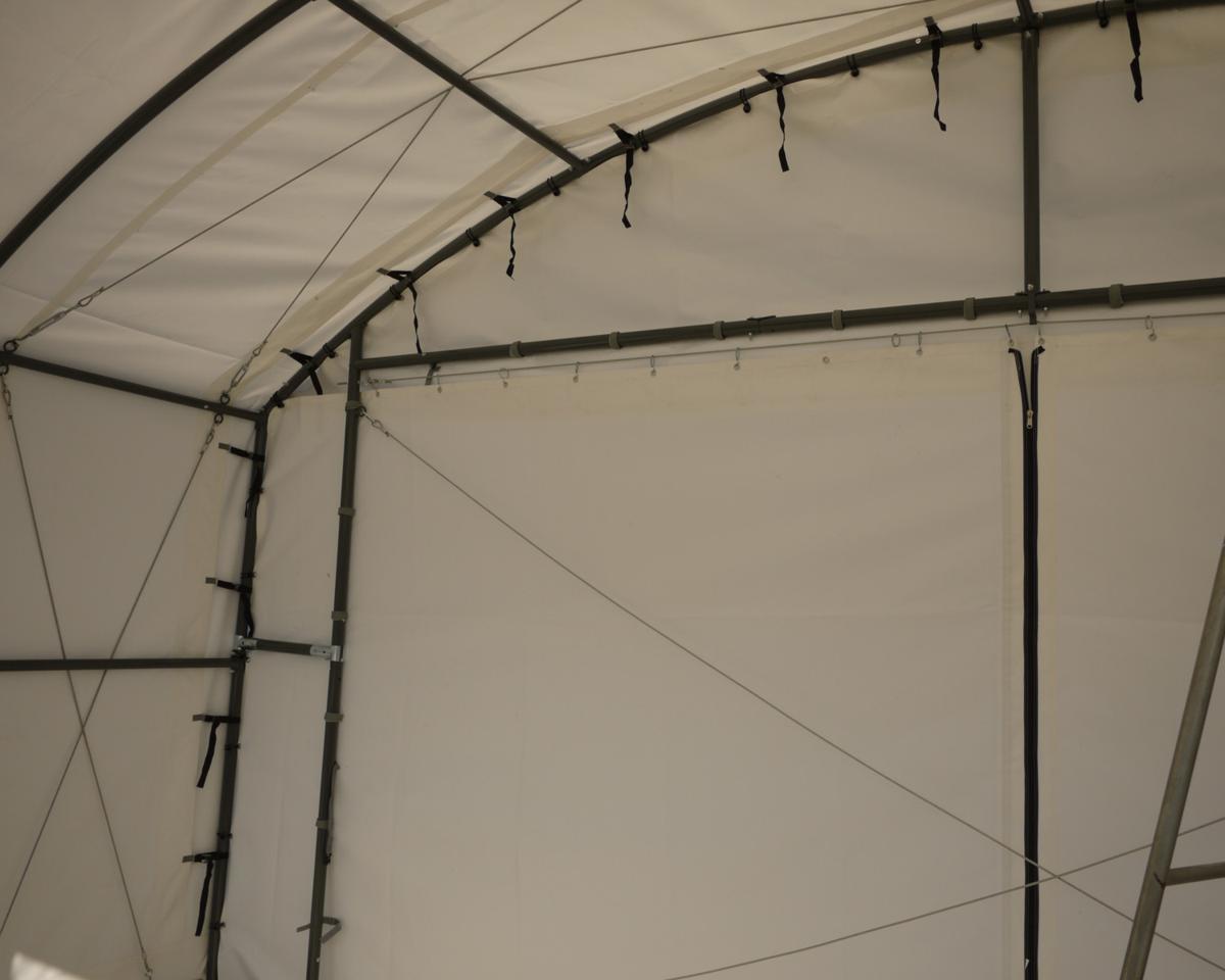 SHELLDOME バーチカル6ｘ4 [ シェルドーム テント 倉庫 物置 パイプ 車庫 仮設 農機具 トラクター ]の画像5