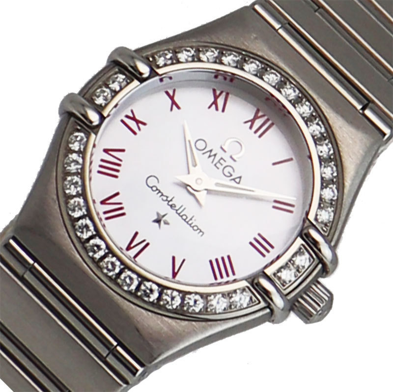 幸せなふたりに贈る結婚祝い コンステレーション OMEGA オメガ ミニ 中古 腕時計 レディース クォーツ ダイヤベゼル 1466.63 コンステレーション
