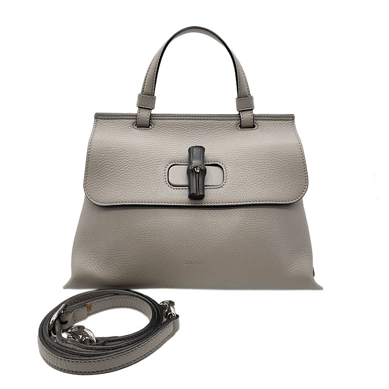 グッチ GUCCI バンブーデイリー 2WAYバッグ 370831 グレー
