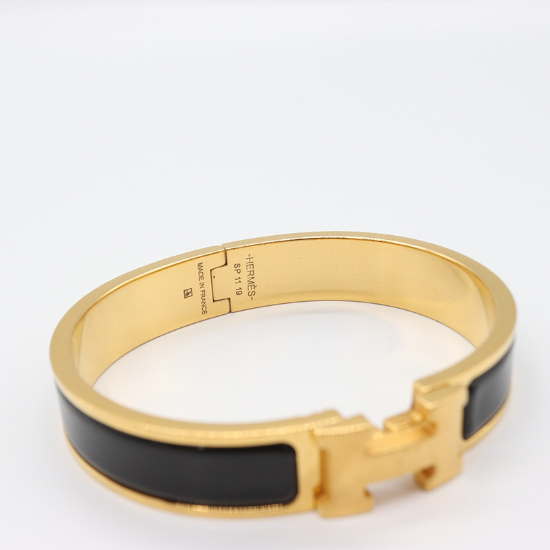エルメス HERMES クリッククラックPM ブラック ゴールド金具