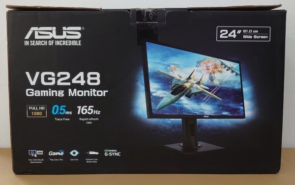 ASUS VG248QG ゲーミングモニター 24.5インチ 0.5ms 165Hz G-sync compatible Adaptive-Sync対応