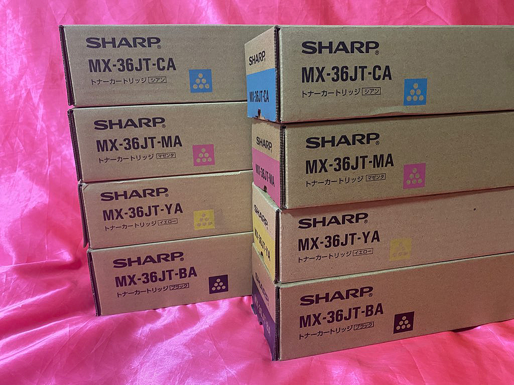 即決特価!□シャープ 純正トナー MX-36JT CA/MA/YA/BA 4色2セット