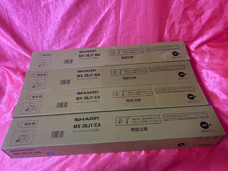 即決特価!□シャープ 純正トナー MX-36JT CA/MA/YA/BA 4色2セット