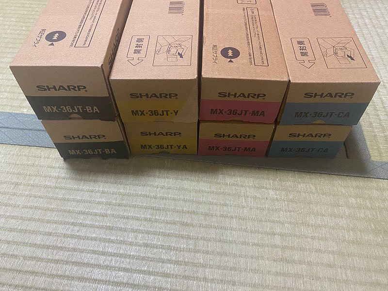 即決特価!シャープ 純正トナー MX-36JT CA/MA/YA/BA 4色2セット保証③ お買い得 SHARP シャープ MX-36JT 4色セット 国内純正トナー MX-36JTBA MX-36JTMA MX-36JTYA MX-36JTCA MX2610FN/MX2640FN/MX3110FN/MX3140FN/MX3610FN/MX3640FN