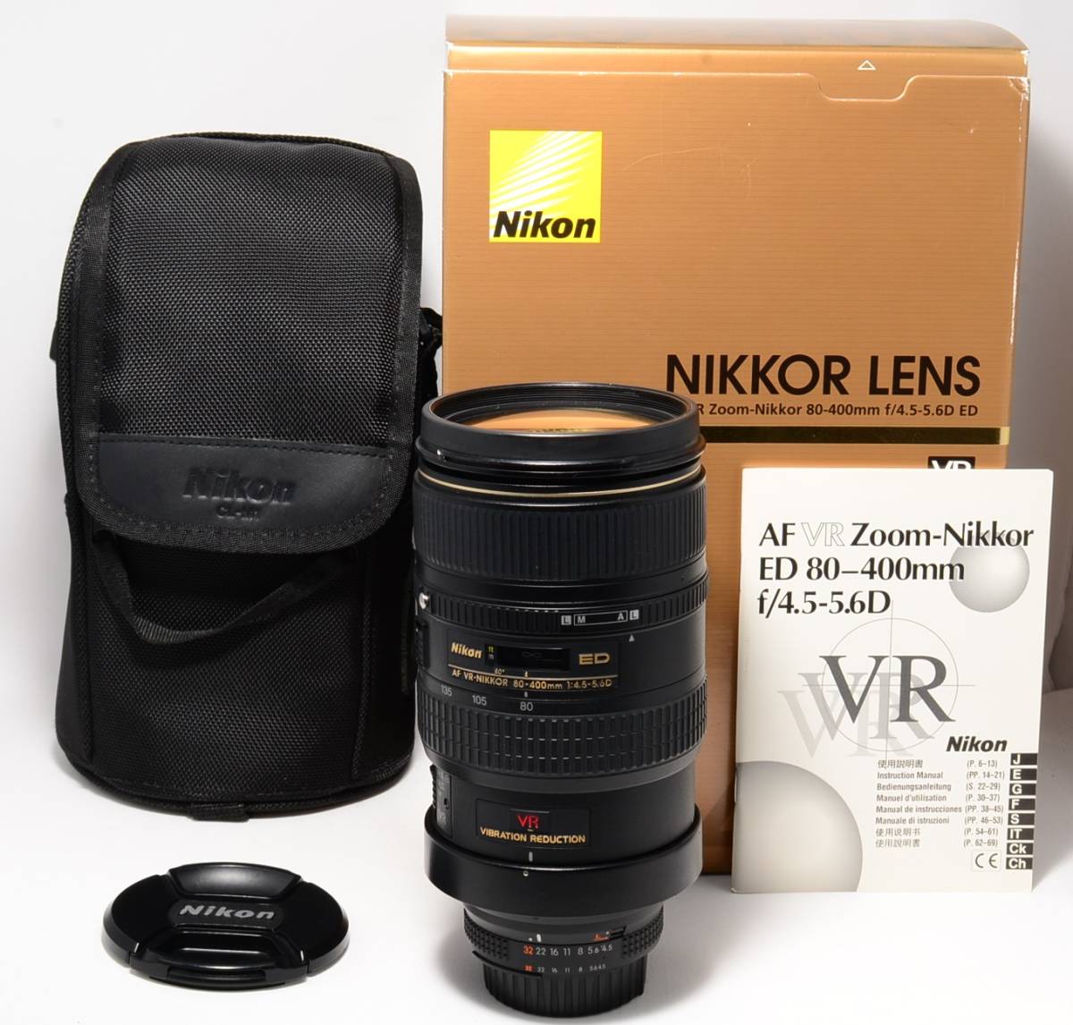☆美品☆元箱付 ニコン Nikon Ai AF VR NIKKOR ED 80-400mm F4.5-5.6D