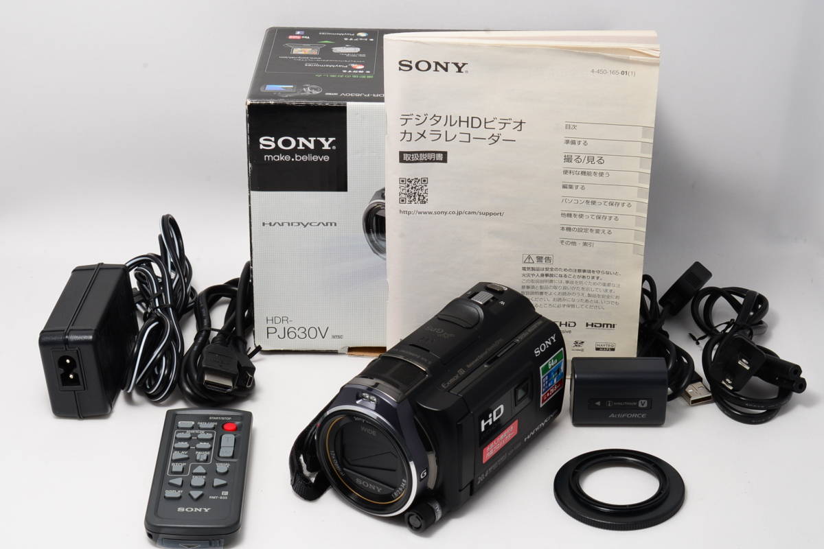 ☆極上品☆ ソニー SONY ビデオカメラ HANDYCAM PJ630V 光学12倍 内蔵