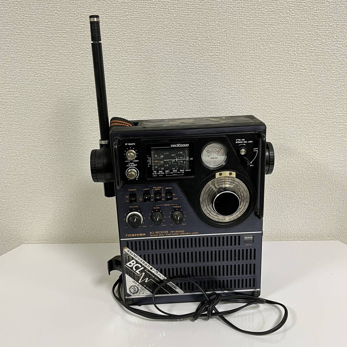 動作確認済 東芝 TOSHIBA トライエックス TRYX2000 RP-2000F BCLラジオ