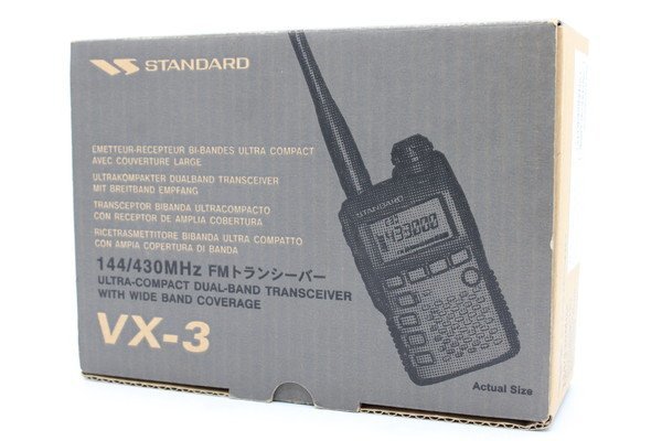 ヤエス VX-3 ハンディ無線機 144/430MHz 元箱・取説・汎用チャージャー付 八重洲 12Z1389-2_画像1