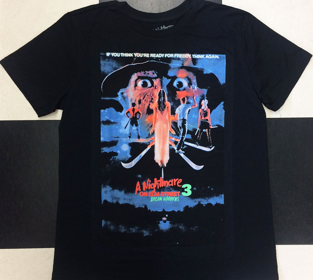 Tシャツ【エルム街の悪夢3】惨劇の館 (ポスター版) A NIGHTMARE ON ELM STREET 3 / OT-447_画像2