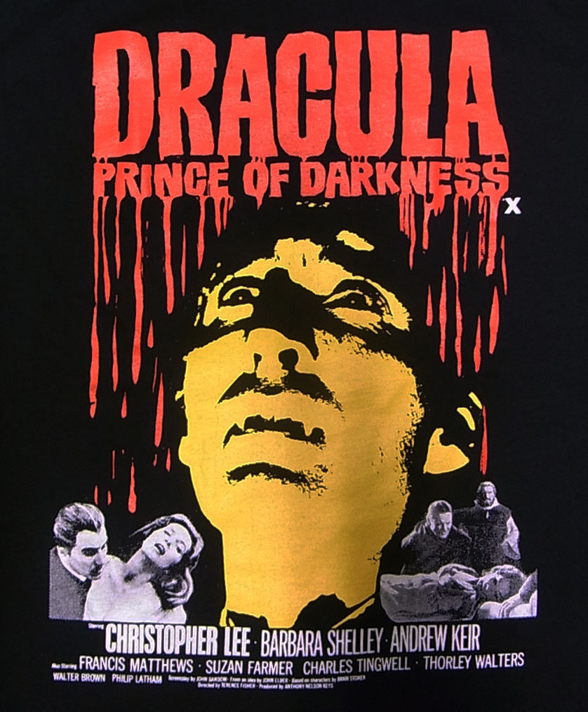  T-shirt [DRACULA] gong kyulaPRINCE OF DARKNESS / Christopher * Lee OT-375