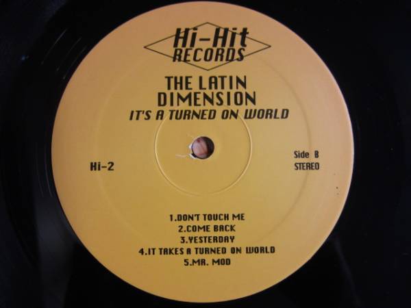 LP THE LATIN DIMENSION / It's A Turned on World / 再発盤 5枚以上で送料無料_画像3
