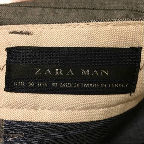 ZARA ザラ ドレス パンツ ヘリンボーン_画像2