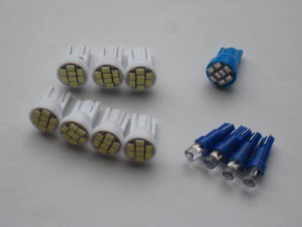 KAWASAKI カワサキ GPZ900R/GPZ750R/GPZ1000RX/ZX-10 Ninja メーターパネル用LED バックパネル青（ブルー） 12個セット 送料無料_10個セット