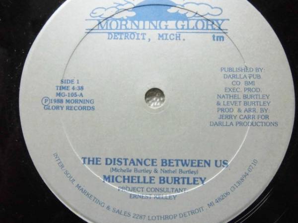 Michelle Burtley / The Distance Between Us / Mr Sweet Heat / Boogie / モダンソウル /1988/12インチ_画像1