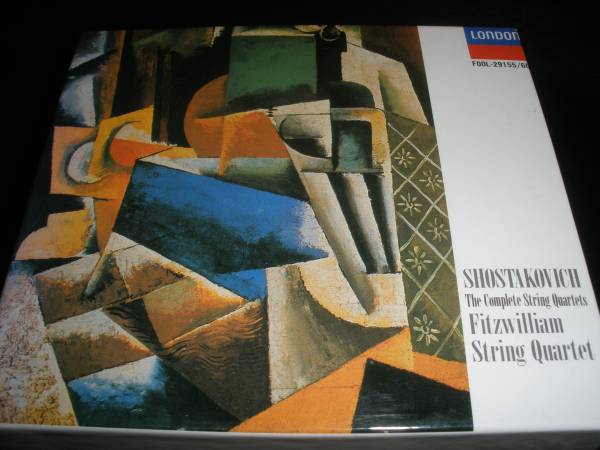ショスタコーヴィチ 弦楽四重奏曲 全集 フィッツウィリアム四重奏団 6CD 国内 初期 Shostakovich String Quartets Complete Fitzwilliam_国内初期盤 6CD