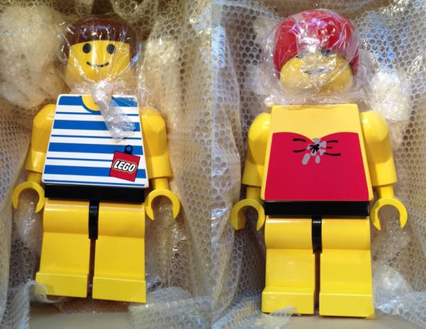 即決 LEGO/レゴ ジャンボフィグ ジャンボ人形 『ビーチ / 男の子&女の子』 2体セット