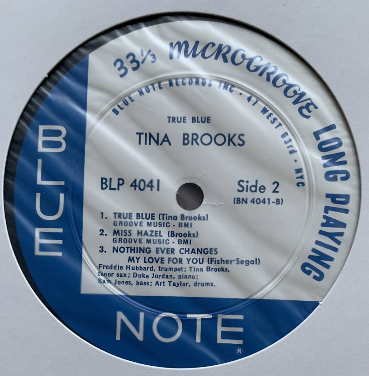 TINA BROOKS TRUE BLUE BLP4041 BLUE NOTE ブルーノート プレミアム復刻 廃盤 高音質盤 重量盤 オーディオファイル 美品！！_画像5