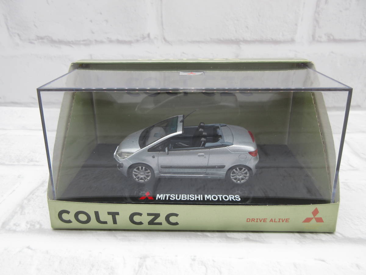 ミニカー　1/43　三菱　コルト　COLT　CZC　シルバー　ディーラー正規品　モデルカー_画像1