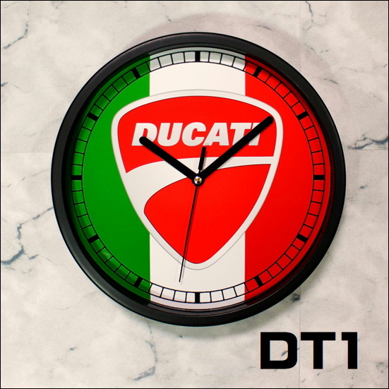 DT1 ドゥカティ Ducati 掛け時計 ガレージ イタリアンバイク スクランブラー モンスター ディアベル 900SS バイク関連 モーターサイクル_画像1