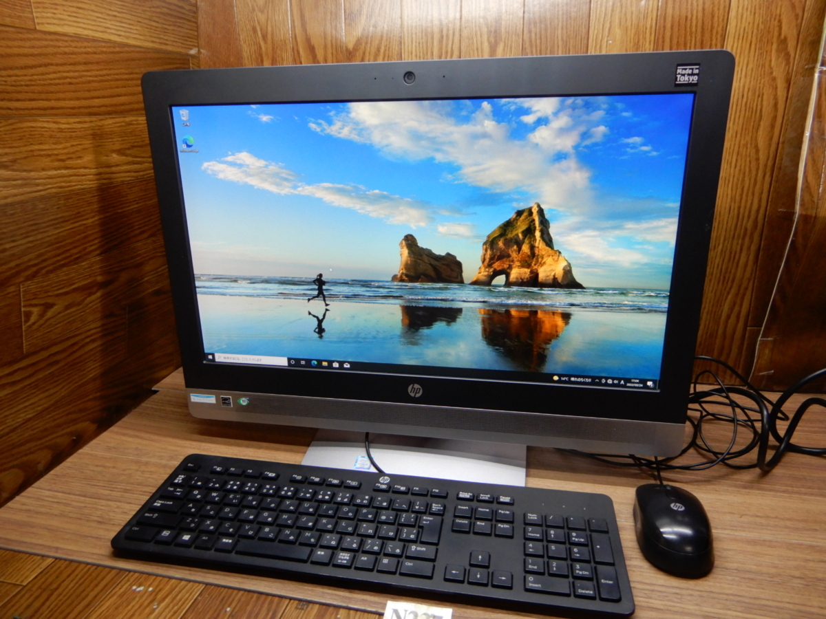 ☆237☆Webカメラ & 新品高速SSD256GB搭載★21.5w液晶一体型PC★Win10★第6世代Core i5★メモリ8GB★無線LAN★DVDRW★HP★ProOne 600G2 AIO_画像1