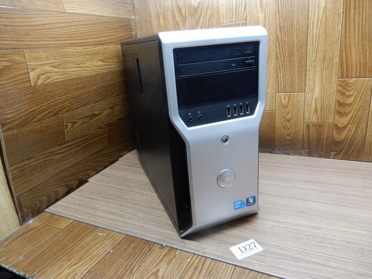 ☆Ｄ27☆Windows7プロ64BIT★Quadro 2000★XEON E3-1225★メモリ8GB★1000GBハードディスク★DVDRW★DELL★タワー型PC★Precison T1600