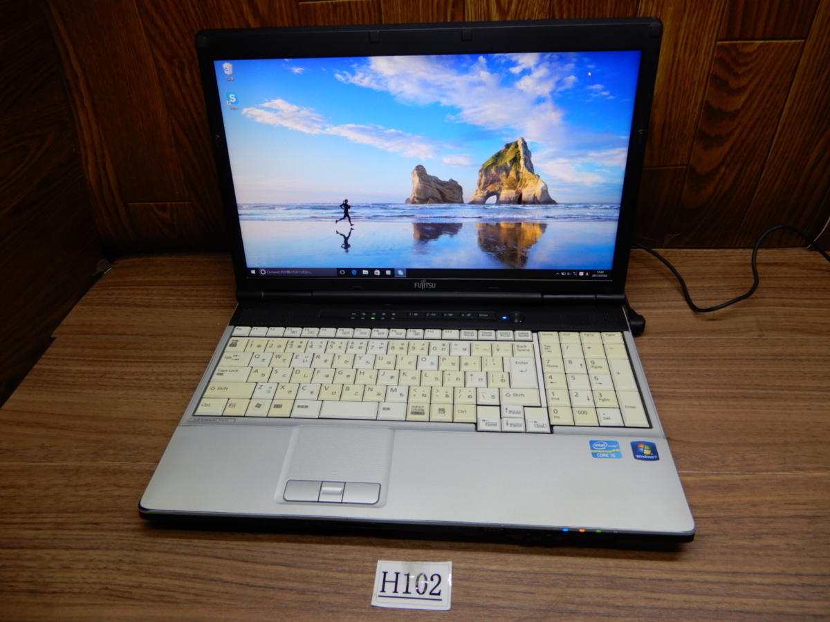 ☆H102☆フルHD 1920X1080★15W液晶ノートパソコン★Windows10-32bit★Core i5★DVDRWマルチ★無線LAN★富士通★LIFEBOOK E741/C