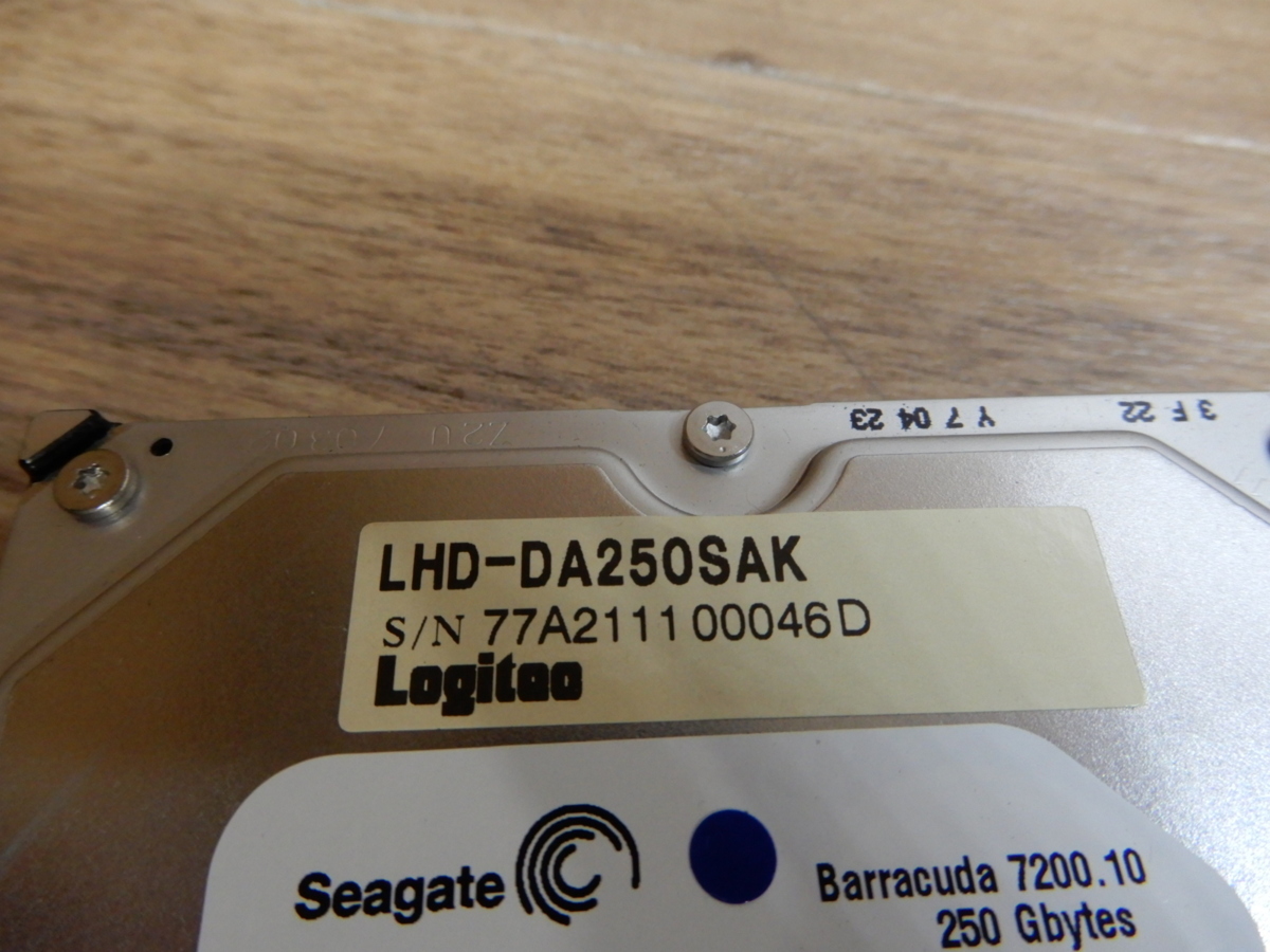 Logitec★NCQ対応★3.5インチ★SATA接続250GBハードディスク★LHD-DA250SAK★DN431_画像3