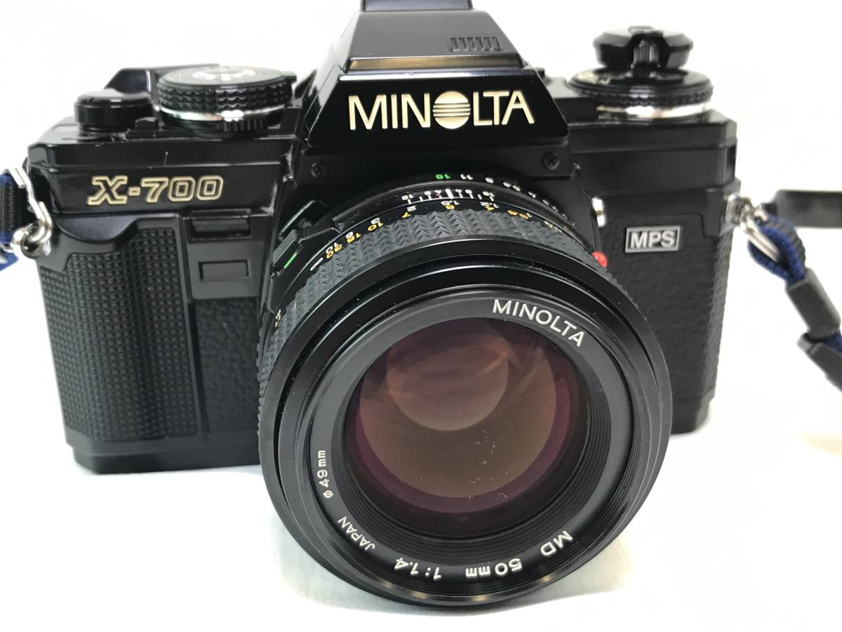 【信頼】 MINOLTA #161789-53 ジャンク扱い 動作未確認 1:1.4 50mm MD MINOLTA レンズ ブラック MPS X-700 ミノルタ ミノルタ