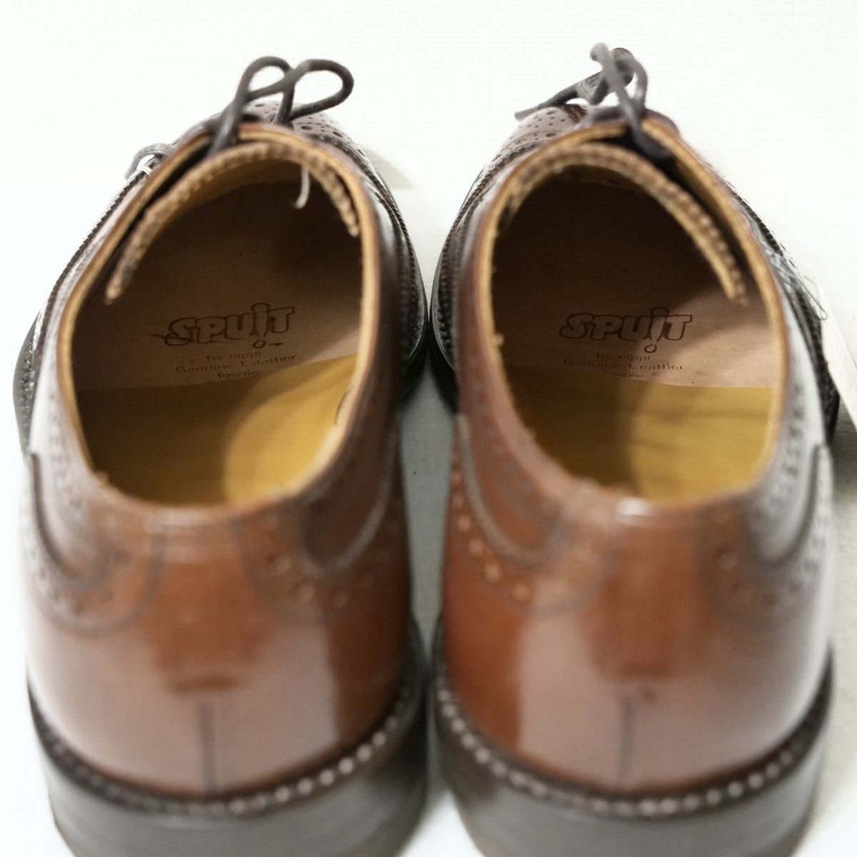 【稀少品/送料無料◎】REGAL リーガル 日本製靴 デッドストック 24EE 実寸25.0cm相当 ブラウン ウイングチップ ビジネスシューズ 革靴