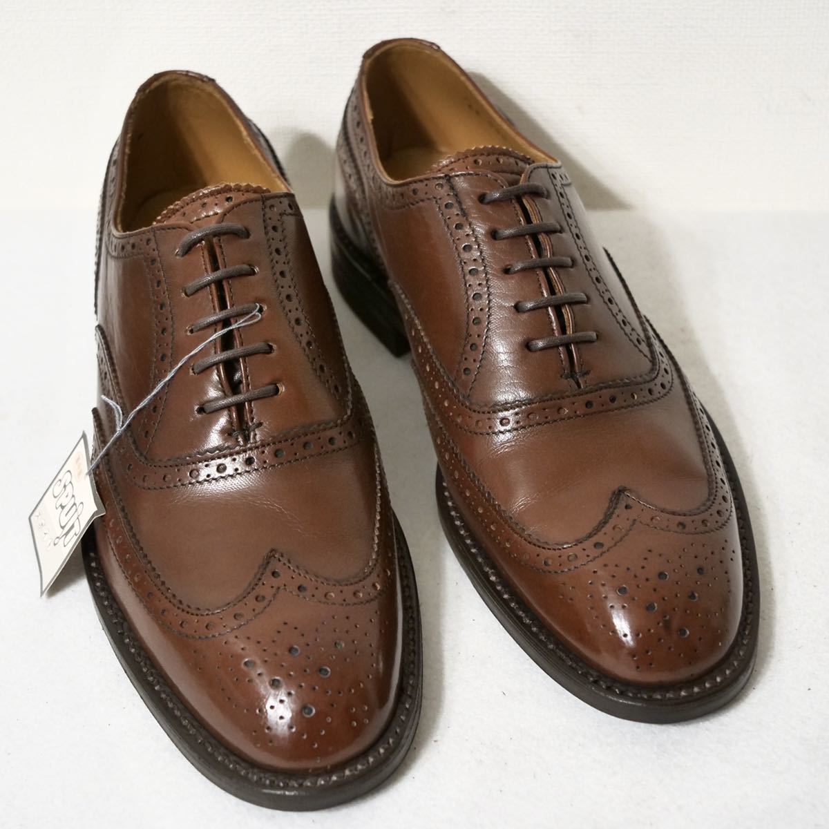 【稀少品/送料無料◎】REGAL リーガル 日本製靴 デッドストック 24EE 実寸25.0cm相当 ブラウン ウイングチップ ビジネスシューズ 革靴 7
