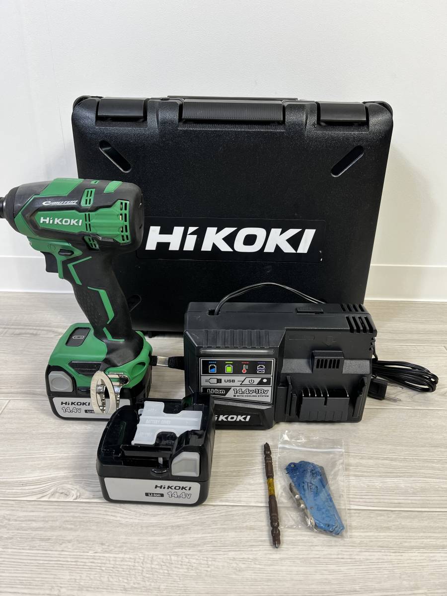 HiKOKI (ハイコーキ) 14.4Vインパクトドライバ WH14DB(NN) 蓄電池