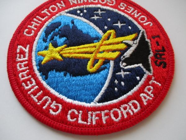 【送料無料】90s NASAスペースシャトル計画『STS-59』エンデバー刺繍ワッペン/パッチUSAアップリケ宇宙飛行士JAXA飛行記念バッジ U4_画像3