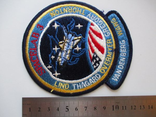 【送料無料】80s スペースシャトル計画『STS-51-B』チャレンジャーSPACELAB3刺繍ワッペン/パッチAアップリケ宇宙飛行士スペースシャトル U4_画像8