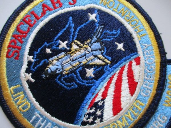 【送料無料】80s スペースシャトル計画『STS-51-B』チャレンジャーSPACELAB3刺繍ワッペン/パッチ アップリケ宇宙飛行士スペースシャトル U4_画像2