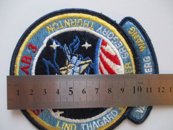 【送料無料】80s スペースシャトル計画『STS-51-B』チャレンジャーSPACELAB3刺繍ワッペン/パッチ アップリケ宇宙飛行士スペースシャトル U4_画像9