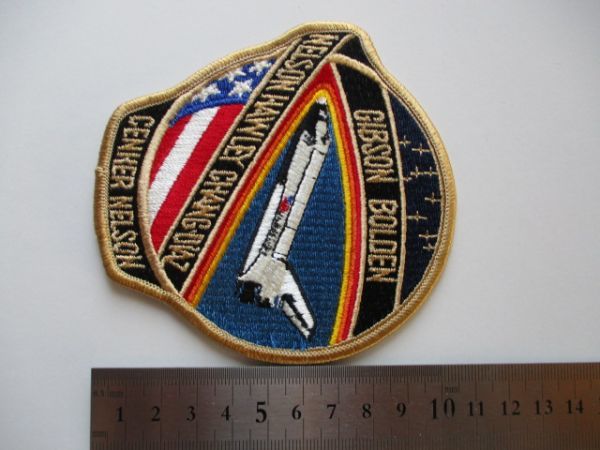 【送料無料】80s スペースシャトル計画『STS-61-C』コロンビア号 刺繍ワッペン/パッチNASAアップリケ宇宙飛行士ロケット宇宙船 U4_画像8