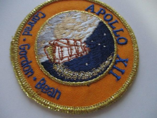 【送料無料】80s アポロ計画『アポロ12号』APOLLO12刺繍ワッペン/H計画Aミッション徽章パッチUSアップリケ宇宙飛行士ロケット宇宙船 U4_画像3