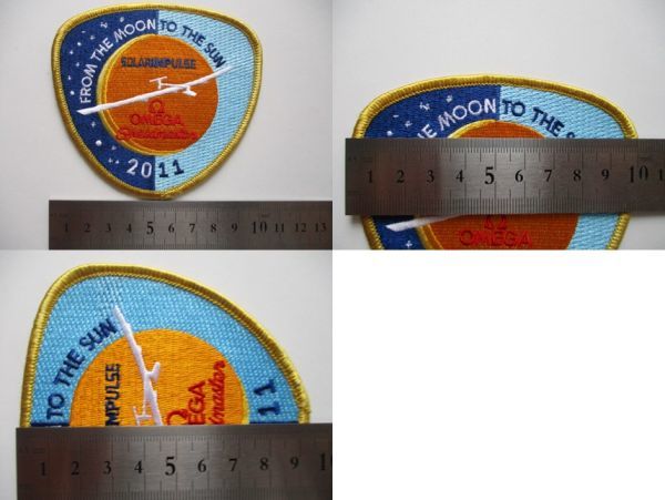 【送料無料】OMEGAスピードマスター50周年 記念エンブレム刺繍ワッペン/A腕時計オメガ非売品アポロ11号13号NASA月面オメガΩアップリケ U5_画像10