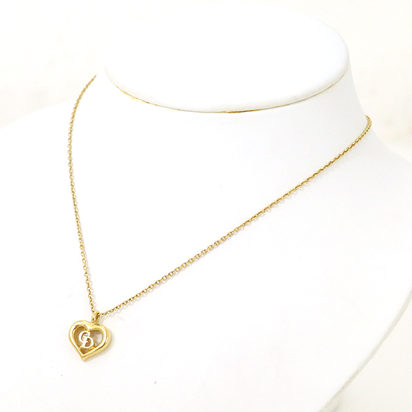 クリスチャンディオール Christian Dior ハートロゴネックレス