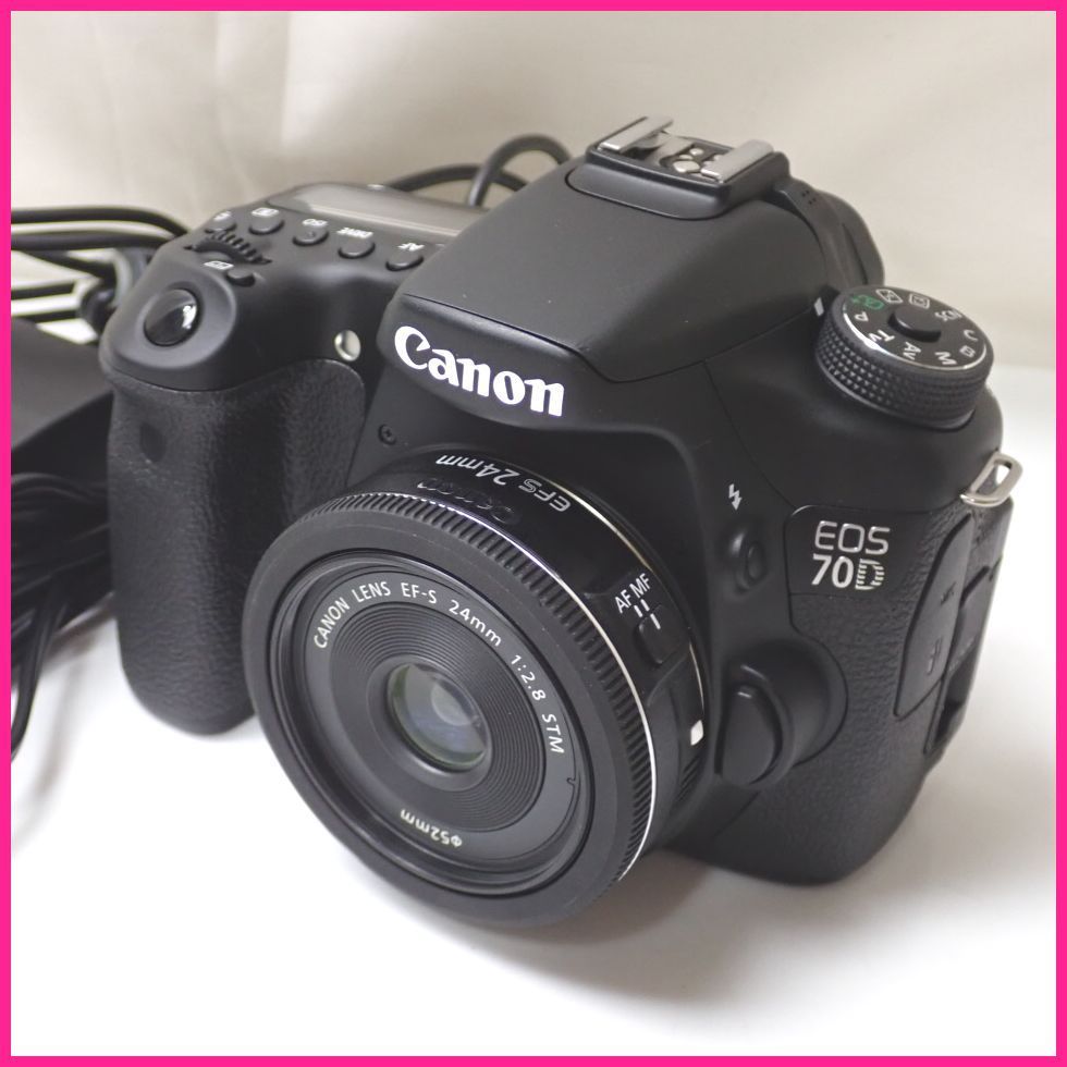 □キャノン EOS 70D デジタル一眼レフカメラ ボディ + 単焦点 パン
