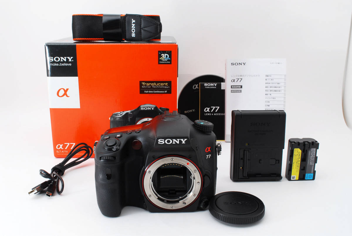 ☆良品☆ ソニー SONY α77 SLT-A77V ボディ ☆元箱・付属☆ #6281