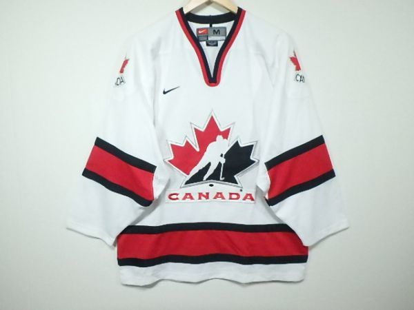 カナダ代表 ナイキ 希少！ NHL ホッケーシャツ ジャージ ユニフォーム L～XL_画像1